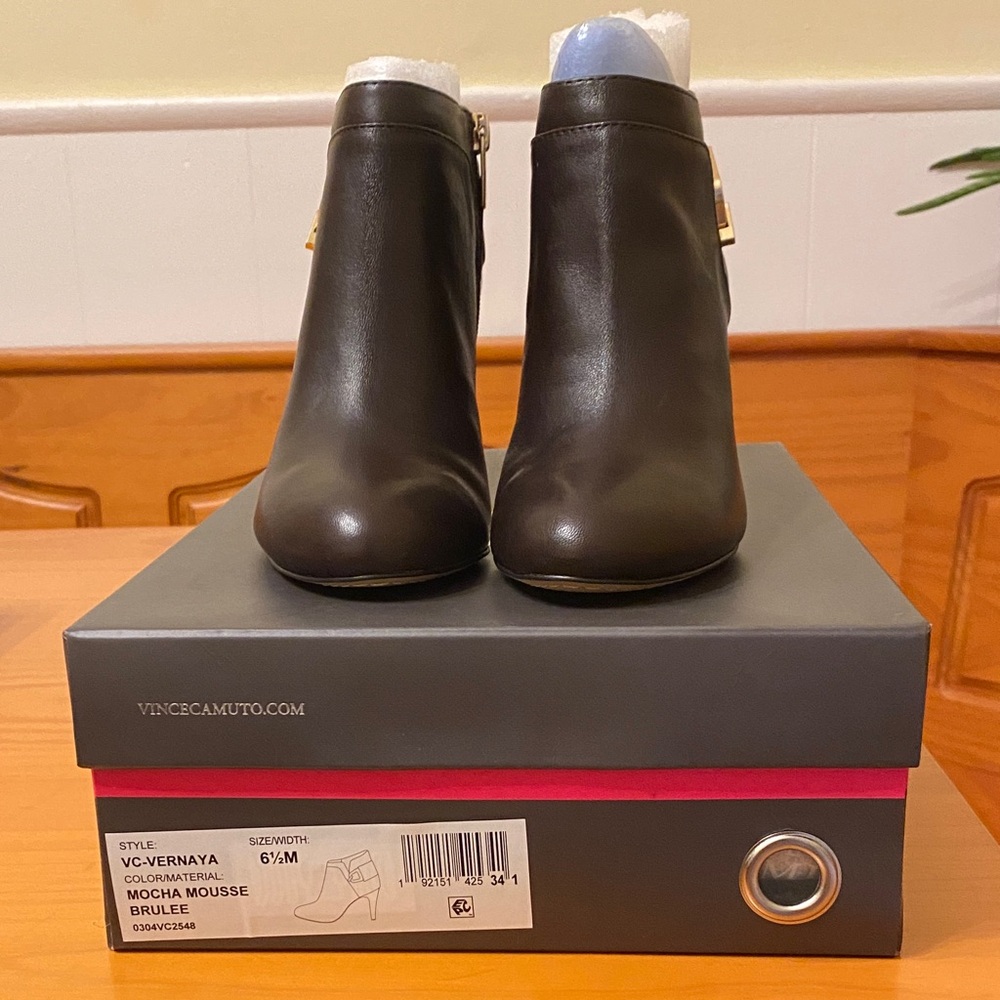 Vince Camuto Women's Brown Ankle Booties - Picture 5 of 11